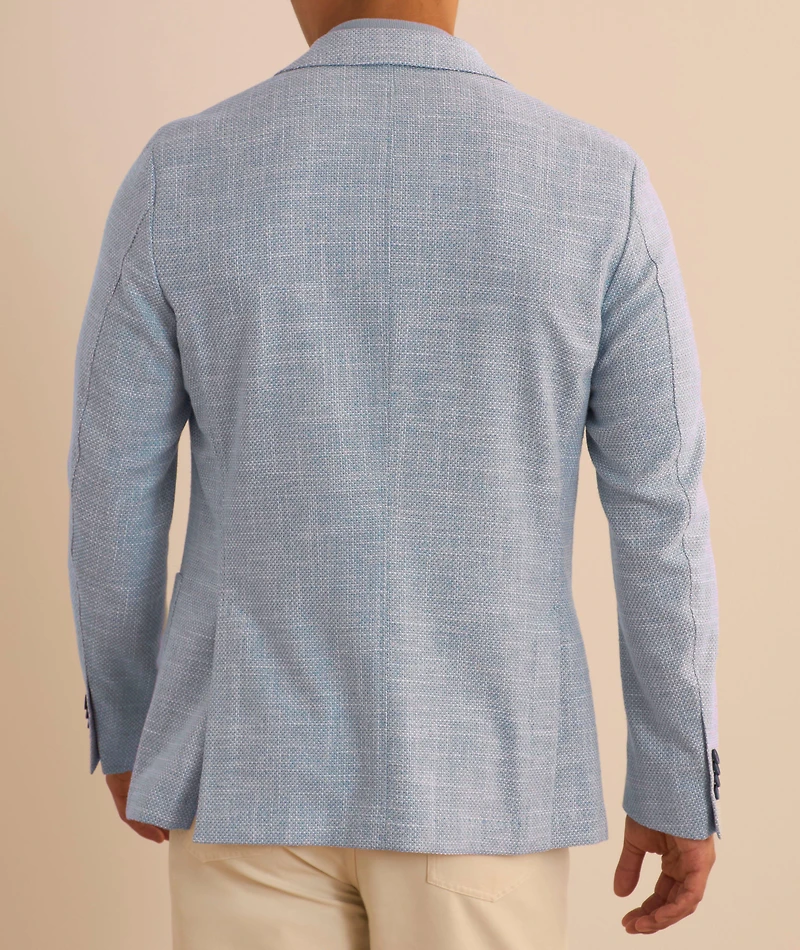 Textured Mélange Cotton-Blend Sport Jacket