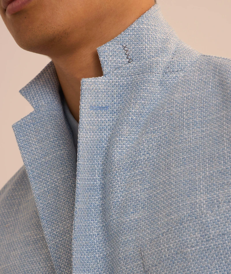 Textured Mélange Cotton-Blend Sport Jacket