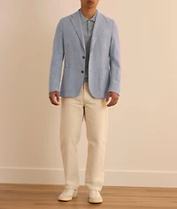 Textured Mélange Cotton-Blend Sport Jacket
