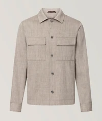 Linen-Wool Overshirt