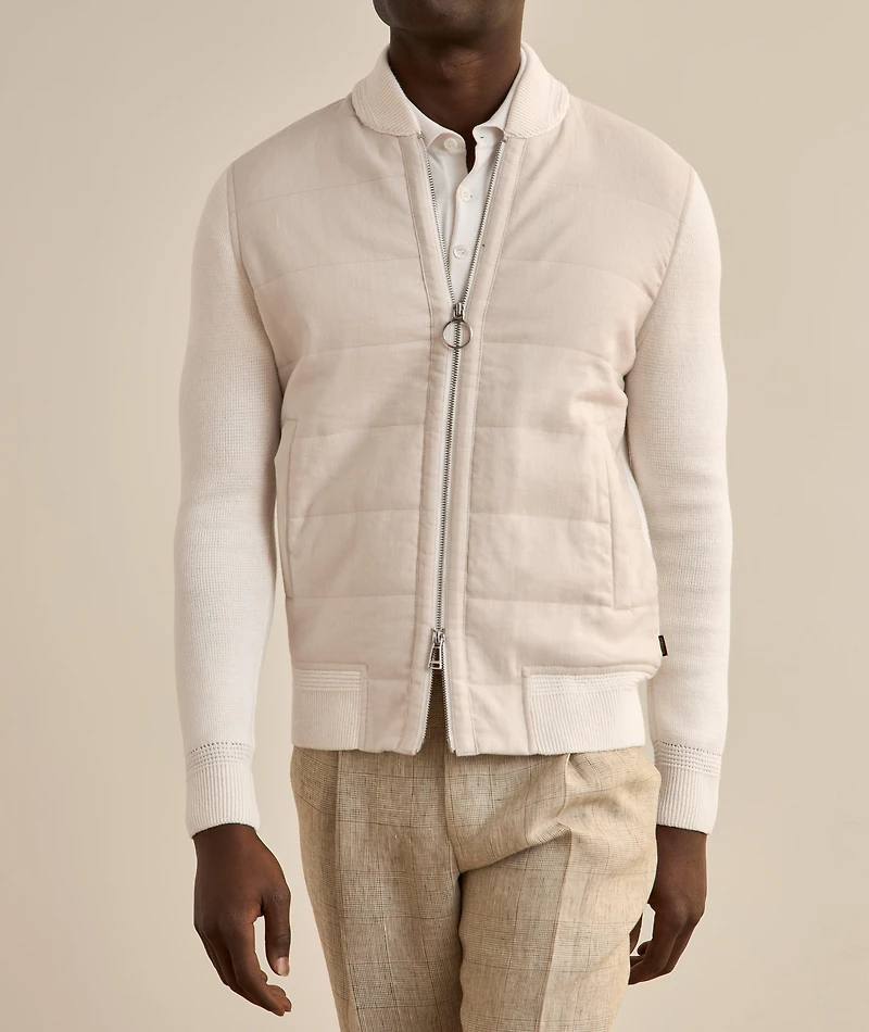Calino Hybrid Full-Zip Sweater