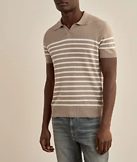 Lindo Stripe Cotton Knit Polo