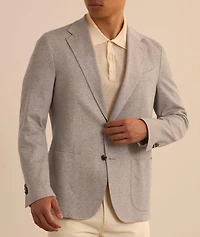 Mélange Cotton-Blend Sport Jacket