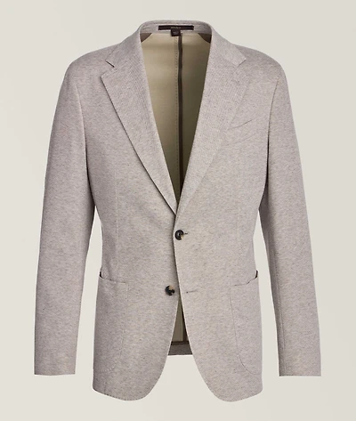 Mélange Cotton-Blend Sport Jacket