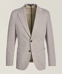 Mélange Cotton-Blend Sport Jacket