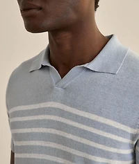 Lindo Stripe Cotton Knit Polo