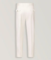 Sapo Stretch-Cotton Pleated Pants
