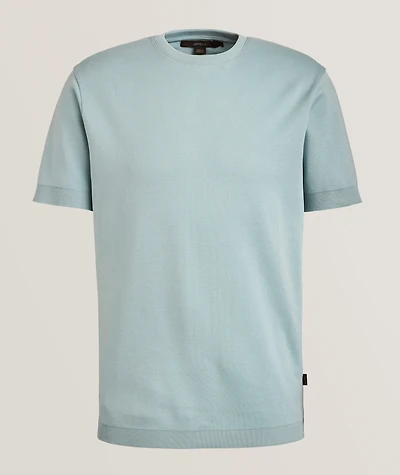 Cotton Knit Crewneck T-Shirt