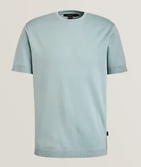 Cotton Knit Crewneck T-Shirt