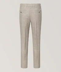 Silvi Linen Check Tapered Pants