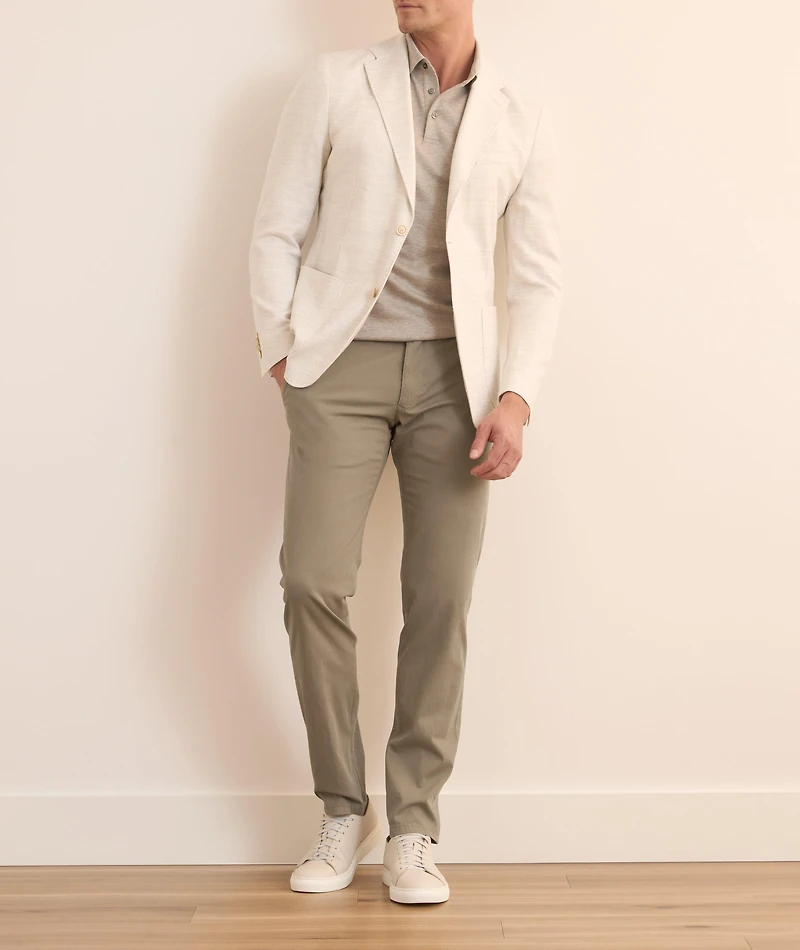 Stretch-Cotton Slim Pants
