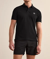 Logo Badge Stretch-Cotton Polo