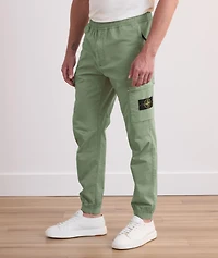 Supima Cotton Twill Stretch Cuffed Cargo Pants