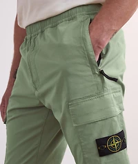 Supima Cotton Twill Stretch Cuffed Cargo Pants