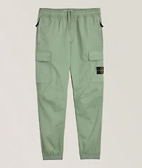 Supima Cotton Twill Stretch Cuffed Cargo Pants