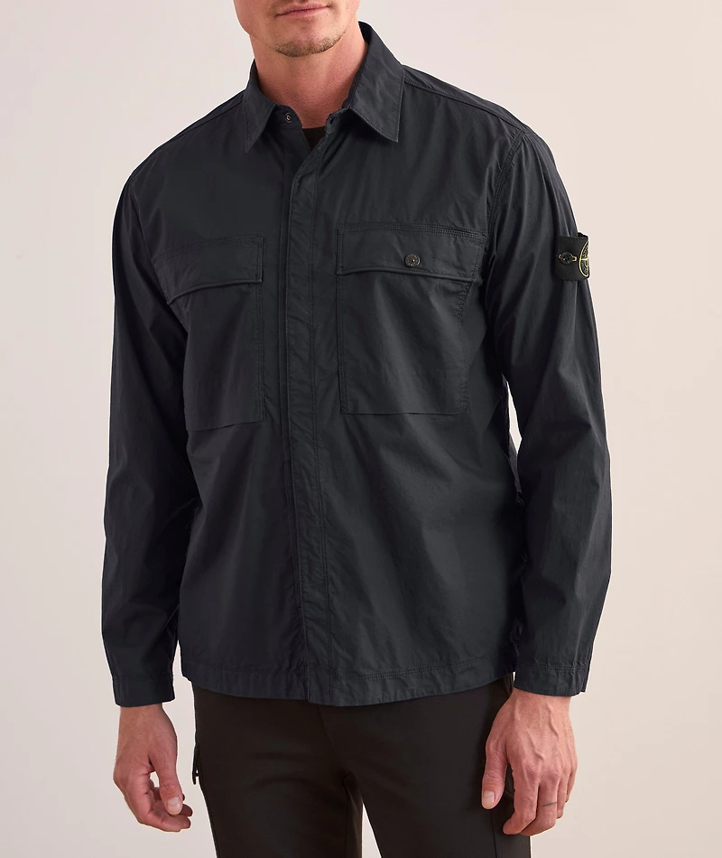 Tela Stretch-Cotton Overshirt