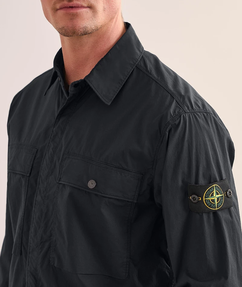 Tela Stretch-Cotton Overshirt