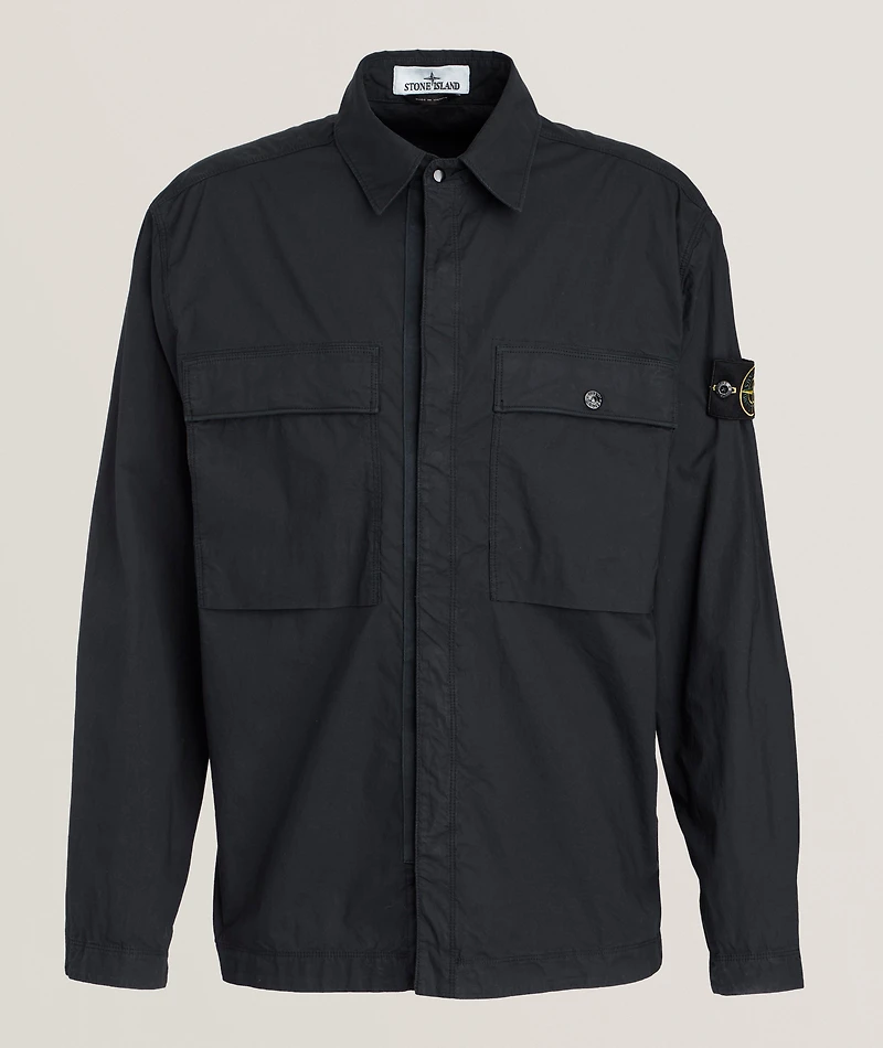 Tela Stretch-Cotton Overshirt