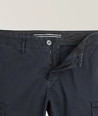 Stretch-Cotton Cargo Pants