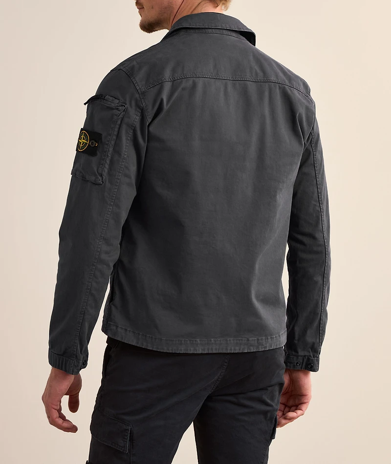 Cotton Zipper Overshirt