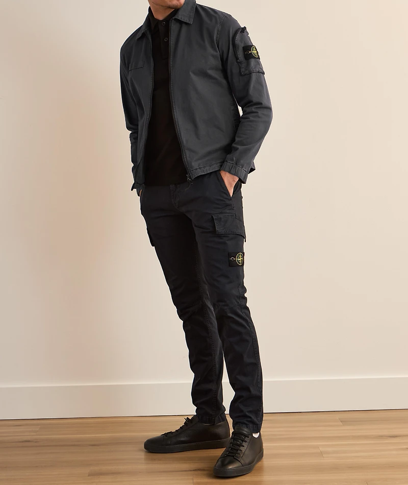 Cotton Zipper Overshirt