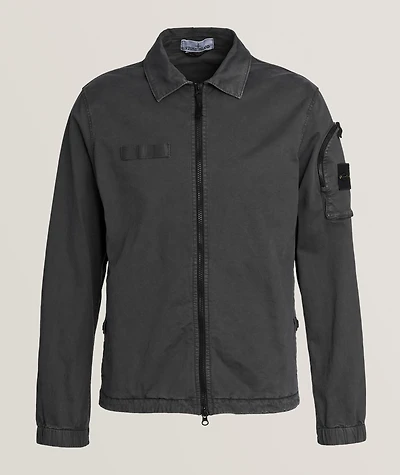 Cotton Zipper Overshirt