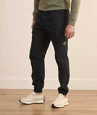 Stretch-Cotton Cuffed Cargo Pants