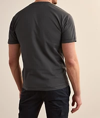 Logo Badge Cotton Crewneck T-Shirt