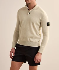 Wool Mock Neck Sweater