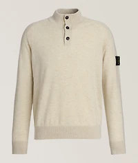 Wool Mock Neck Sweater
