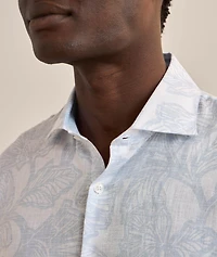 Floral Print Linen Shirt