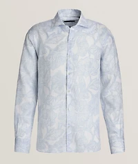 Floral Print Linen Shirt