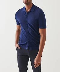 Cotton-Cashmere Blend Knit Polo