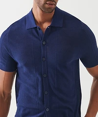 Cotton-Cashmere Blend Knit Polo