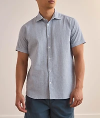 Fine Stripe Seersucker Shirt