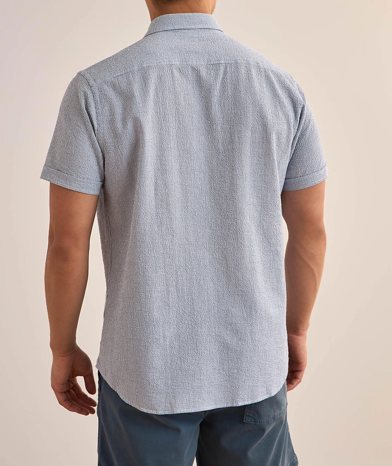 Fine Stripe Seersucker Shirt