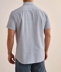 Fine Stripe Seersucker Shirt