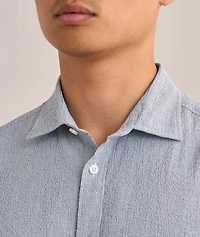 Fine Stripe Seersucker Shirt
