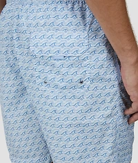 Shark Swim Shorts & Zip Pouch Set