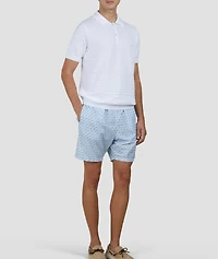 Shark Swim Shorts & Zip Pouch Set
