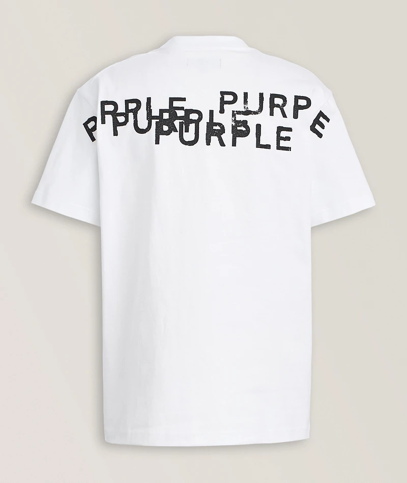 Textured Logo Cotton T-Shirt