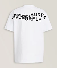 Textured Logo Cotton T-Shirt
