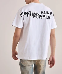 Textured Logo Cotton T-Shirt