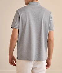 Double Piqué Quarter-Zip Polo