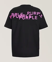Textured Logo Cotton T-Shirt