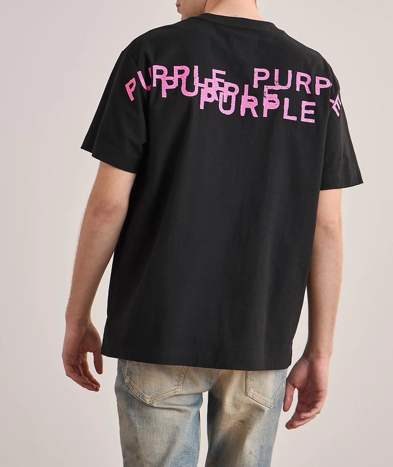 Textured Logo Cotton T-Shirt