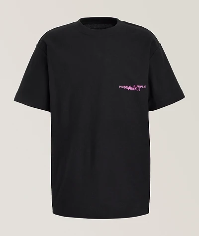 Textured Logo Cotton T-Shirt