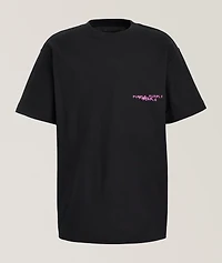 Textured Logo Cotton T-Shirt