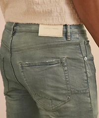 P001 Light Dirty Wax Skinny Jeans