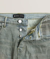 P001 Light Dirty Wax Skinny Jeans